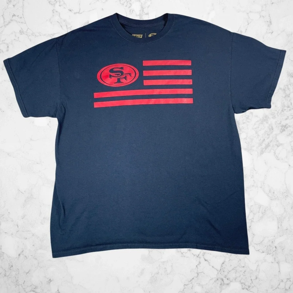 Levi's San Francisco 49ers‎ 2015 Home Opener Graphic T-Shirt Navy Blue Mens XL